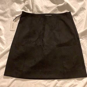 COPY - Babaton Black Suede Mini Skirt Size 6 (Aritzia)